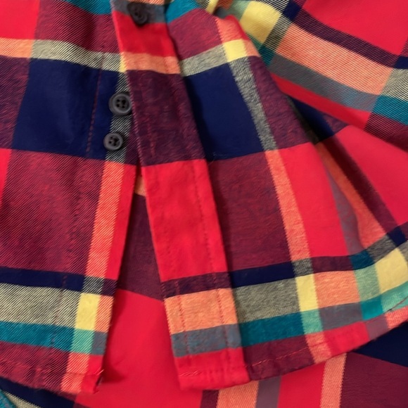 US Polo  Assn plaid button down shirt with stretch Men’s size Large - Picture 8 of 16